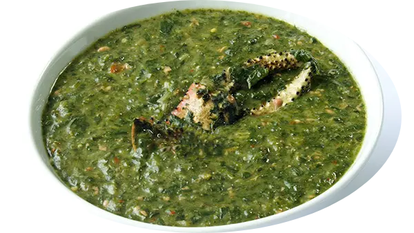 crab callaloo soup